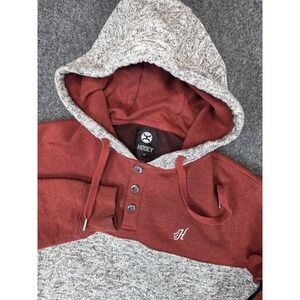 Hooey Hoodie Mens Medium Gray / Rust